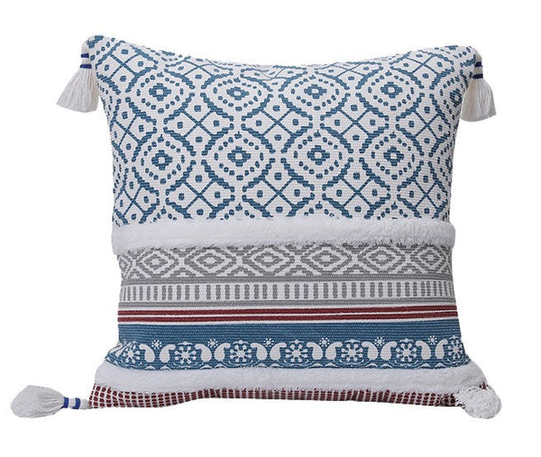 Geometric Modern Sofa Pillows for Bedroom, Square Pillows for Couch, Modern Decorative Pillow for Interior Design, Contemporary Decorative Pillow Covers-LargePaintingArt.com