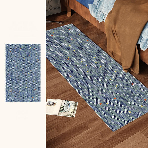 Abstract Area Rugs for Living Room, Contemporary Modern Rugs Next to Bed, Modern Carpets for Office, Geometric Modern Rugs under Dining Room Table-LargePaintingArt.com