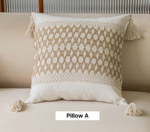 Contemporary Modern Sofa Pillows for Bedroom, Large Square Modern Throw Pillows for Couch, Simple Decorative Throw Pillows, Large Throw Pillow for Interior Design-LargePaintingArt.com