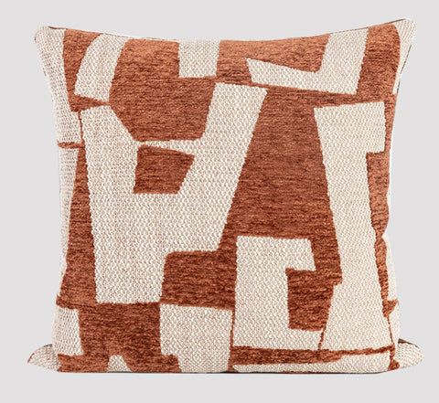 Contemporary Throw Pillow for Living Room, Modern Square Pillows, Large Abstract Throw Pillows for Couch, Modern Sofa Throw Pillows-LargePaintingArt.com