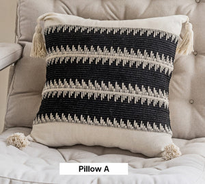 Unique Decorative Pillow Covers, Large Square Modern Decorative Pillows for Couch, Contemporary Modern Sofa Pillows, Large Modern Decorative Pillows for Bedroom-LargePaintingArt.com