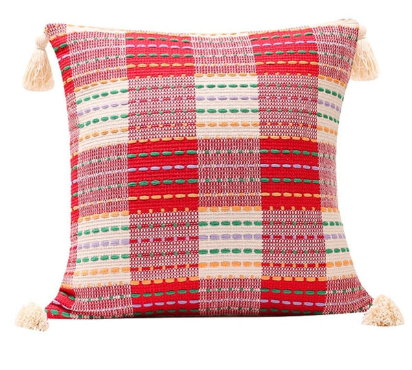 Colorful Modern Sofa Pillows Covers, Modern Sofa Cushion, Decorative Modern Pillows for Couch, Decorative Pillows for Living Room-LargePaintingArt.com