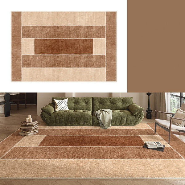 Abstract Modern Carpets for Living Room, Modern Rugs for Dining Room, Contemporary Rugs for Bedroom, Mid Century Modern Rugs Next to Bed-LargePaintingArt.com