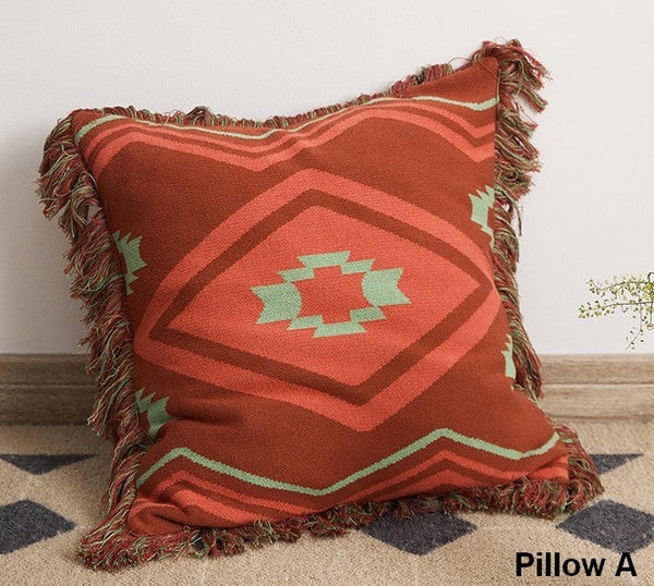 Simple Decorative Pillow Covers, Modern Decorative Pillow for Interior Design, Contemporary Modern Sofa Pillows for Bedroom, Square Modern Pillows for Couch-LargePaintingArt.com