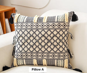 Decorative Throw Pillows for Couch, Geometric Modern Pillow Covers, Oriental Square Pillows for Bedroom, Bohemian Decorative Sofa Pillows-LargePaintingArt.com