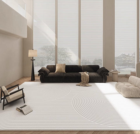 Modern Rugs under Dining Room Table, Modern Carpets for Kitchen, Geometric Contemporary Modern Rugs Next to Bed, Abstract Area Rugs for Living Room-LargePaintingArt.com