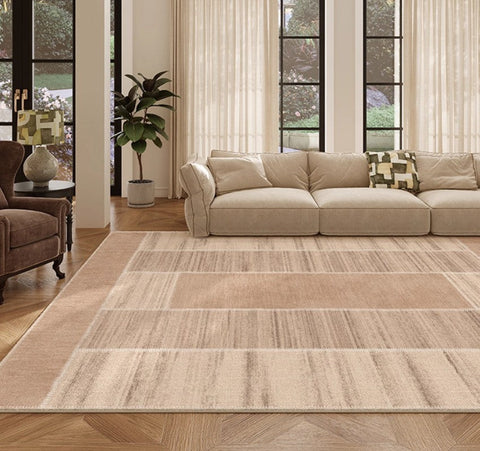 Modern Rugs for Dining Room, Contemporary Rugs for Bedroom, Abstract Modern Carpets for Living Room, Mid Century Modern Rugs Next to Bed-LargePaintingArt.com