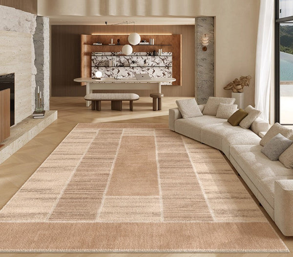 Modern Rugs for Dining Room, Contemporary Rugs for Bedroom, Abstract Modern Carpets for Living Room, Mid Century Modern Rugs Next to Bed-LargePaintingArt.com