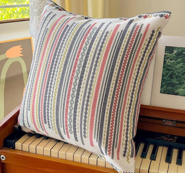 Decorative Throw Pillows for Dining Room, Bohemian Decorative Sofa Pillows, Geometric Modern Pillow Covers, Oriental Square Pillows for Couch-LargePaintingArt.com
