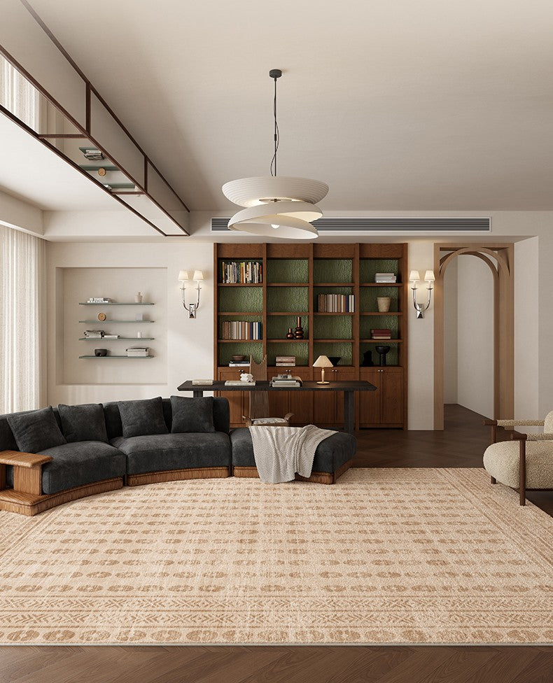 Mid Century Modern Rugs Next to Bed, Contemporary Rugs for Bedroom, Abstract Modern Carpets for Living Room, Modern Rugs for Dining Room