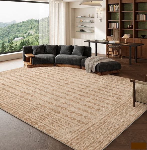 Mid Century Modern Rugs Next to Bed, Contemporary Rugs for Bedroom, Abstract Modern Carpets for Living Room, Modern Rugs for Dining Room