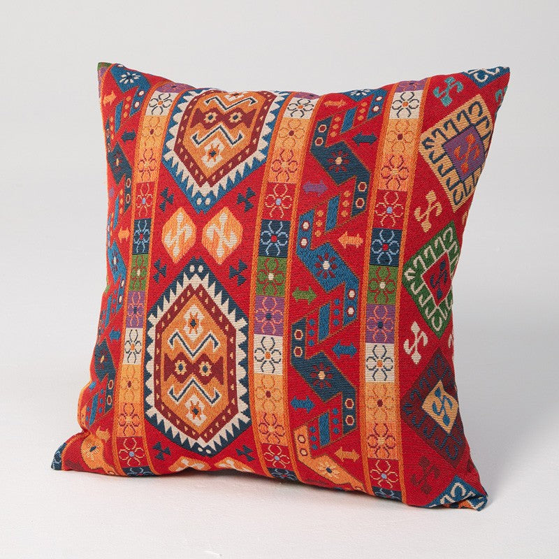 Bohemian Decorative Sofa Pillows, Extra Large Decorative Throw Pillows, Modern Sofa Pillows for Bedroom, Geometric Pattern Chenille Throw Pillow for Couch-LargePaintingArt.com