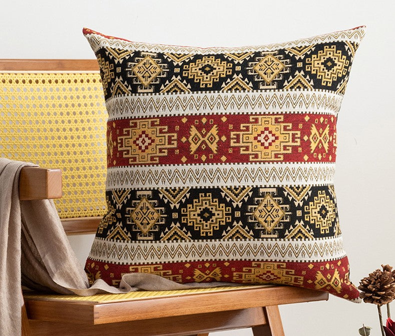 Decorative Throw Pillows, Bohemia Sofa Pillows for Living Room, Geometric Pattern Throw Pillow for Couch, Large Bohemian Decorative Sofa Pillows