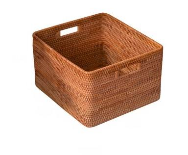Oversized Rattan Storage Basket, Extra Large Rectangular Storage Basket for Clothes, Storage Baskets for Bathroom, Bedroom Storage Baskets-LargePaintingArt.com