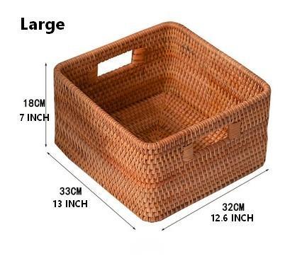 Storage Basket for Shelves, Rectangle Storage Basket for Toys, Storage Baskets for Bathroom, Kitchen Storage Baskets-LargePaintingArt.com