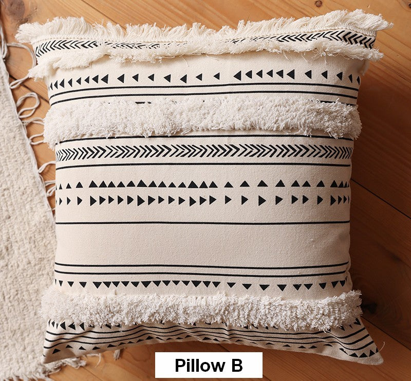 Square Modern Throw Pillows for Couch, Contemporary Modern Sofa Pillows, Modern Decorative Pillows for Interior Design, Decorative Pillow Covers-LargePaintingArt.com