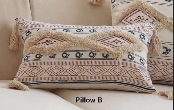 Contemporary Throw Pillow for Interior Design,Geometric Square Modern Throw Pillows for Couch, Decorative Throw Pillows-LargePaintingArt.com