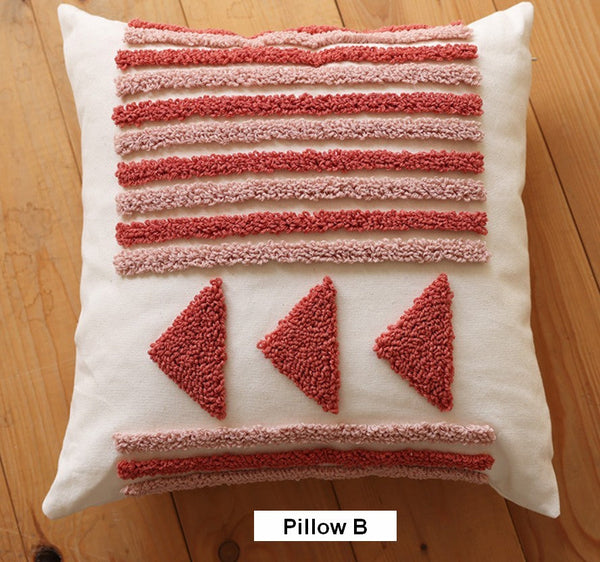 Simple Decorative Pillow Covers, Modern Decorative Pillows for Interior Design, Square Modern Throw Pillows for Couch, Contemporary Modern Sofa Pillows-LargePaintingArt.com