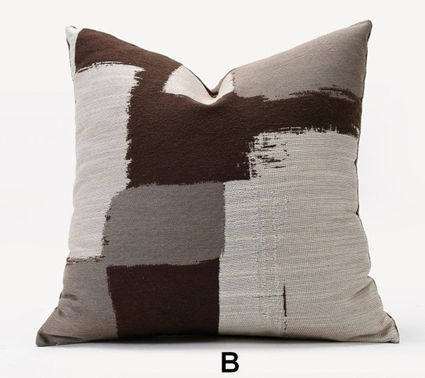 Geometric Modern Sofa Pillows, Abstract Decorative Pillows for Couch, Contemporary Throw Pillows, Modern Pillows for Bedroom, Modern Sofa Pillows-LargePaintingArt.com