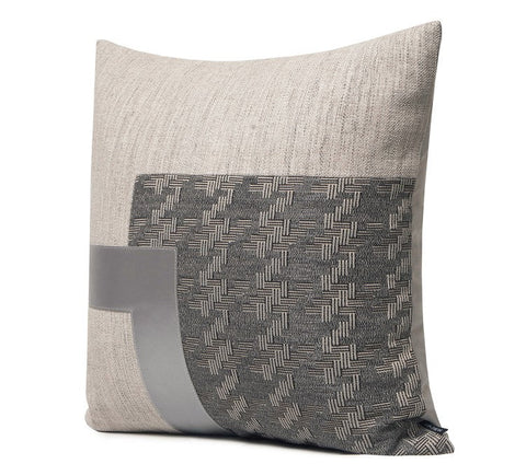 Large Decorative Modern Sofa Pillows, Modern Throw Pillows for Couch, Large Gray Modern Pillows, Modern Simple Throw Pillows for Living Room-LargePaintingArt.com