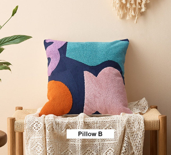 Large Modern Sofa Cushion, Decorative Pillow Covers, Modern Pillows for Couch, Abstract Decorative Throw Pillows for Living Room-LargePaintingArt.com