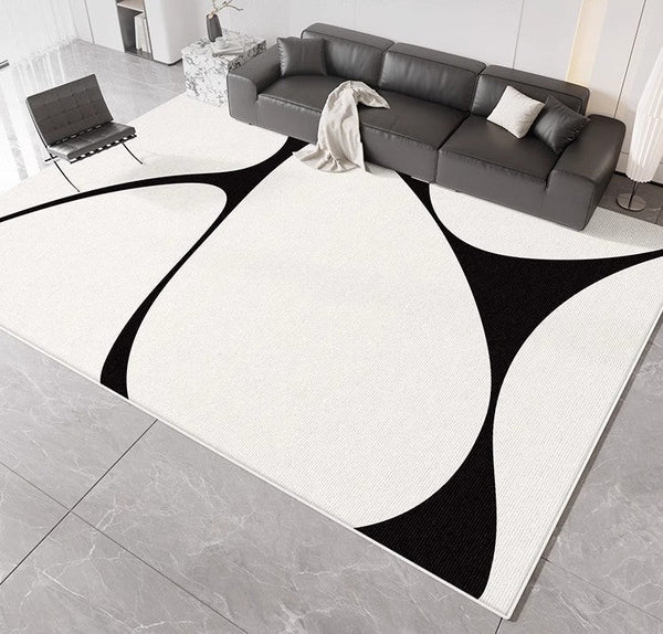 Large Modern Rugs for Living Room, Abstract Contemporary Modern Rugs, Geometric Modern Rugs for Bedroom, Modern Rugs for Dining Room-LargePaintingArt.com