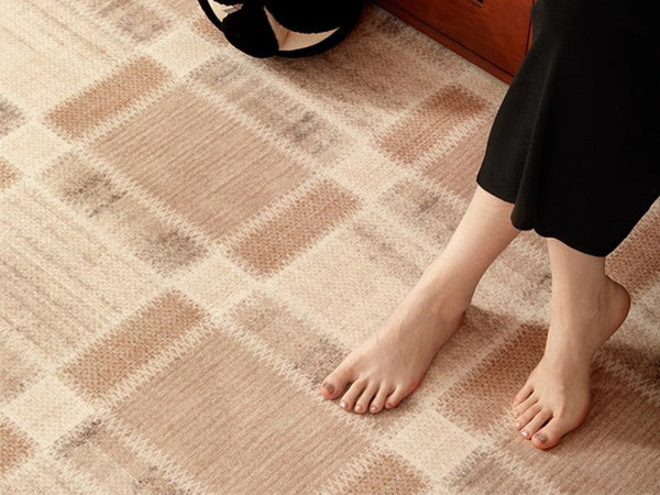 Contemporary Rugs for Bedroom, Abstract Modern Carpets for Living Room, Modern Rugs for Dining Room, Mid Century Modern Rugs Next to Bed-LargePaintingArt.com