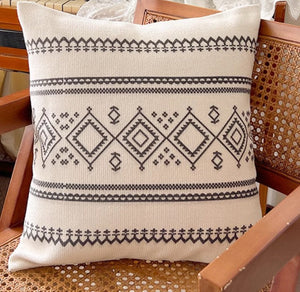 Bohemian Decorative Sofa Pillows, Decorative Throw Pillows for Dining Room, Geometric Modern Pillow Covers, Oriental Square Pillows for Couch-LargePaintingArt.com