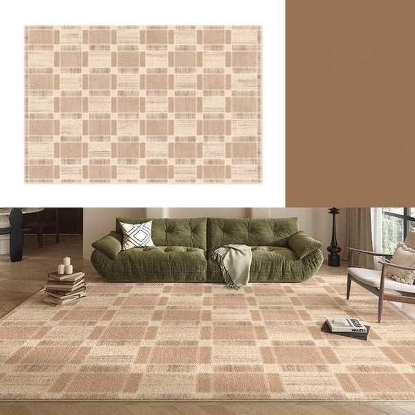 Contemporary Rugs for Bedroom, Abstract Modern Carpets for Living Room, Modern Rugs for Dining Room, Mid Century Modern Rugs Next to Bed-LargePaintingArt.com