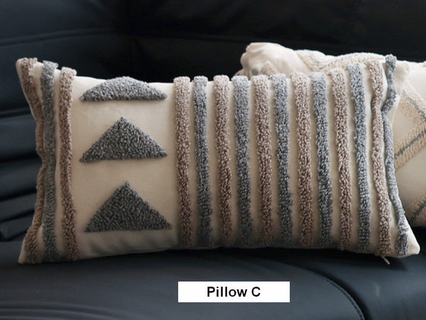 Decorative Pillows for Bedroom, Square Modern Throw Pillows for Couch, Modern Decorative Pillows for Interior Design, Contemporary Modern Sofa Pillow Covers-LargePaintingArt.com