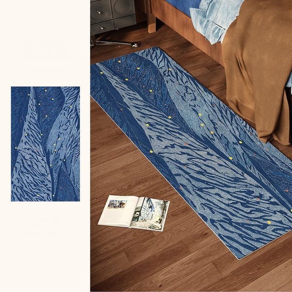 Geometric Modern Rugs under Dining Room Table, Contemporary Modern Rugs Next to Bed, Abstract Area Rugs for Living Room, Modern Carpets for Office-LargePaintingArt.com