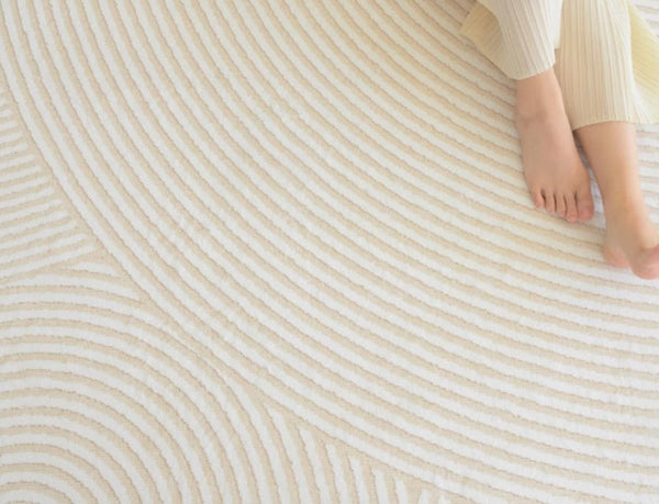 Bedroom Modern Rugs, Contemporary Modern Rugs for Living Room, Modern Rugs for Dining Room, Abstract Geometric Modern Rugs-LargePaintingArt.com