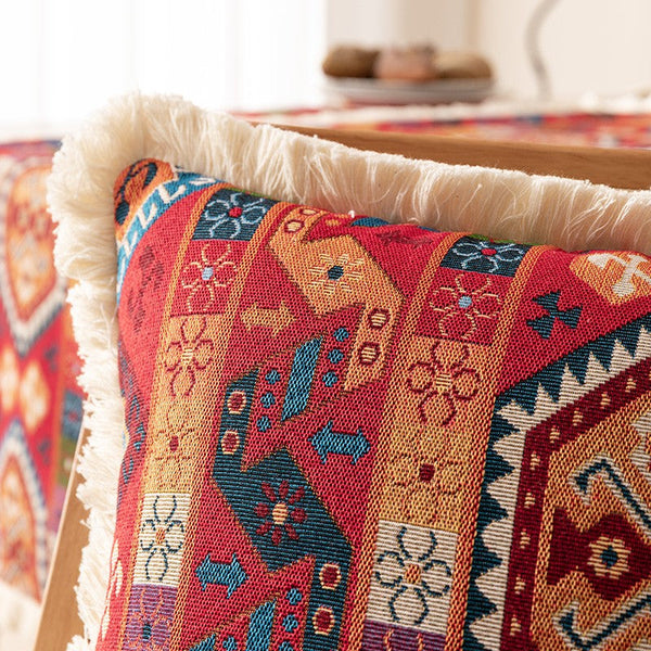 Bedroom Bohemian Decorative Sofa Pillows, Oriental Throw Pillow for Couch, Geometric Decorative Throw Pillows for Living Room (Copy)-LargePaintingArt.com