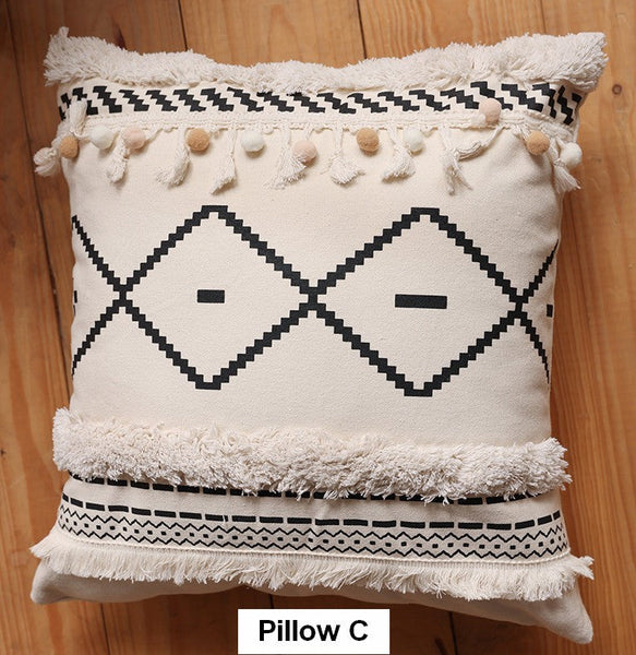 Decorative Pillow Covers, Modern Decorative Pillows for Interior Design, Square Modern Throw Pillows for Couch, Contemporary Modern Sofa Pillows-LargePaintingArt.com