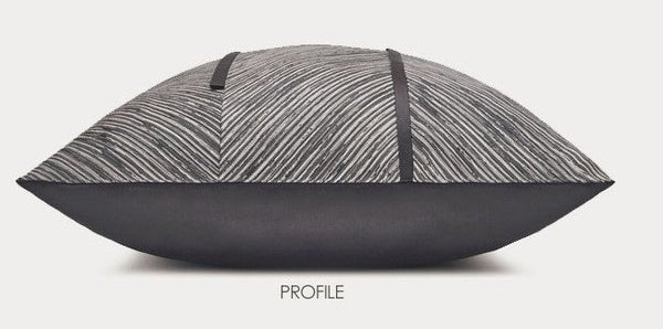 Large Simple Modern Pillows, Modern Throw Pillows for Living Room, Decorative Modern Sofa Pillows, Black Gray Modern Throw Pillows for Couch-LargePaintingArt.com