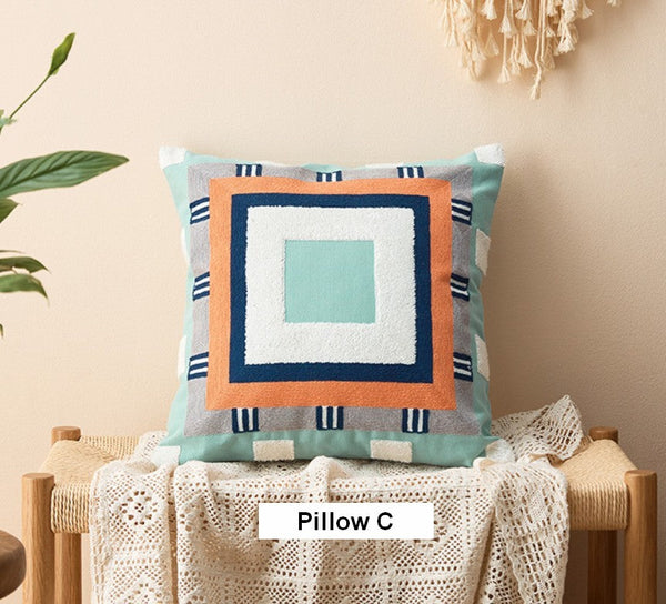 Large Modern Sofa Cushion, Decorative Pillow Covers, Modern Pillows for Couch, Abstract Decorative Throw Pillows for Living Room-LargePaintingArt.com