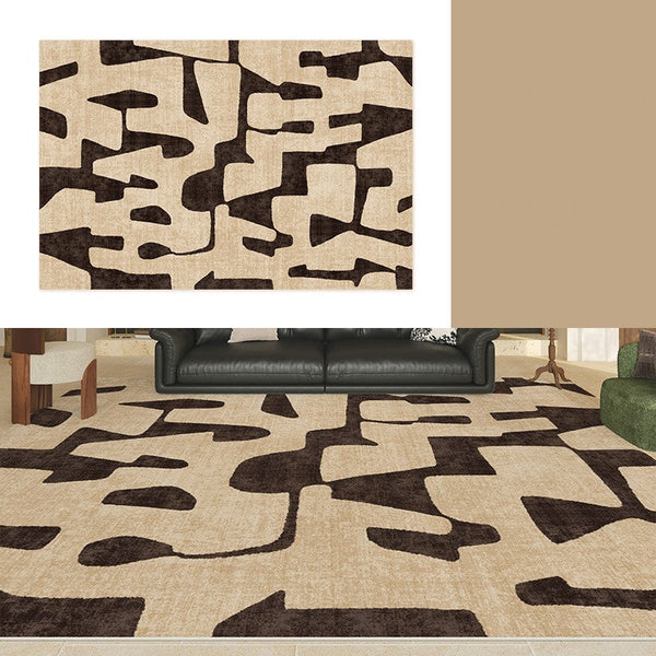 Large Modern Rugs for Living Room, Modern Rugs under Dining Room Table, Contemporary Abstract Rugs Next to Bed, Geometric Modern Carpets for Office-LargePaintingArt.com