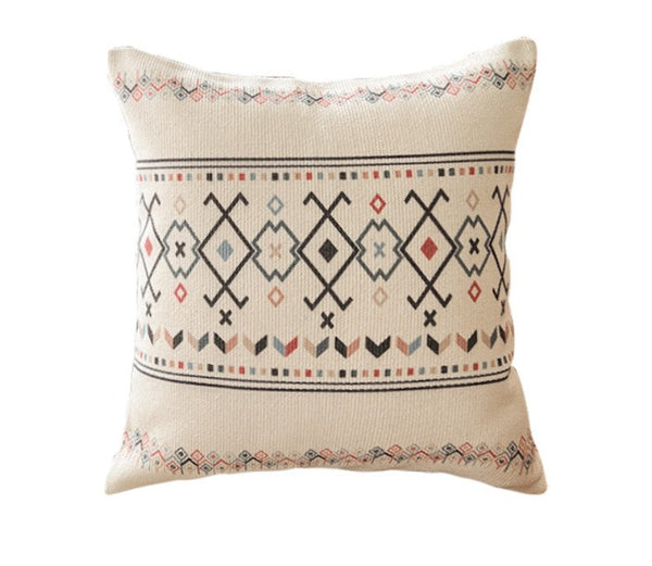Decorative Sofa Pillow Covers, Decorative Throw Pillows for Dining Room, Bohemian Geometric Modern Pillows, Oriental Square Pillows for Couch-LargePaintingArt.com