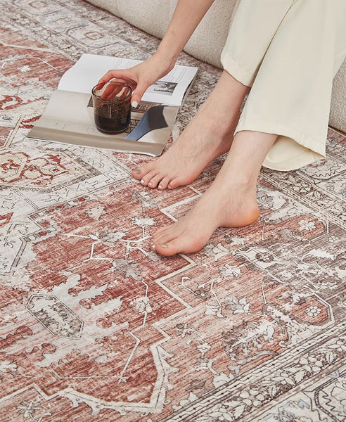 Oversized Area Rugs for Living Room, Extra Large Vintage Persian Rugs, Persain Rugs for Bedroom, Traditional Persian Rug, Vintage Area Rugs for Dining Room-LargePaintingArt.com