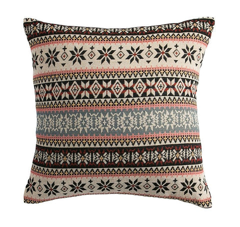 Bohemia Sofa Pillows for Living Room, Decorative Throw Pillows, Geometric Pattern Throw Pillow for Couch, Large Bohemian Decorative Sofa Pillows-LargePaintingArt.com