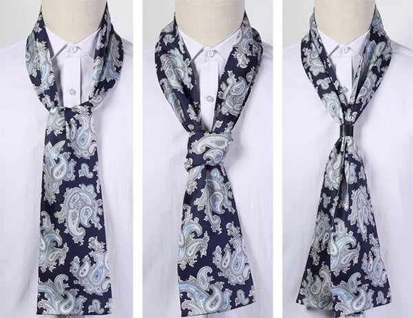 Scarf For Suit Men, Thin Silk Neck Scarf, Short Real Silk Scarf, Mens Short Silk Neckwear, Skinny Silk Scarf Mens, Casual Silk Scarf Men, Lightweight Short Silk Scarf-LargePaintingArt.com