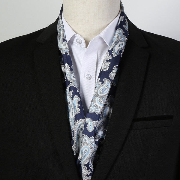 Scarf For Suit Men, Thin Silk Neck Scarf, Short Real Silk Scarf, Mens Short Silk Neckwear, Skinny Silk Scarf Mens, Casual Silk Scarf Men, Lightweight Short Silk Scarf-LargePaintingArt.com