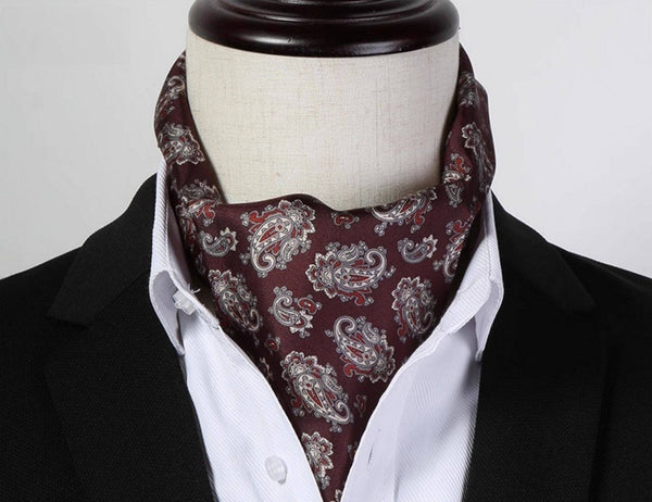 Thin Silk Neck Scarf, Scarf For Suit Men, Short Real Silk Scarf, Mens Short Silk Neckwear, Skinny Silk Scarf Mens, Casual Silk Scarf Men, Lightweight Short Silk Scarf-LargePaintingArt.com
