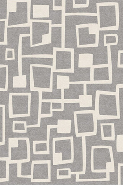 Large Geometric Rugs, Contemporary Area Rugs for Dining Room, Modern Rugs for Living Room, Gray Modern Rugs for Bedroom-LargePaintingArt.com