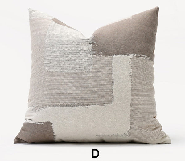 Geometric Modern Sofa Pillows, Abstract Decorative Pillows for Couch, Contemporary Throw Pillows, Modern Pillows for Bedroom, Modern Sofa Pillows-LargePaintingArt.com