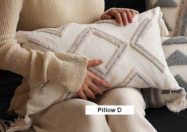 Decorative Pillows for Bedroom, Square Modern Throw Pillows for Couch, Modern Decorative Pillows for Interior Design, Contemporary Modern Sofa Pillow Covers-LargePaintingArt.com