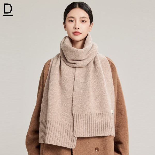 Casual Scarf for Women, Cold Weather Scarf, Fashion Designer Scarf, Red Winter Scarf, Modern Wool Scarf for Women, Soft Cashmere Scarf for Women-LargePaintingArt.com