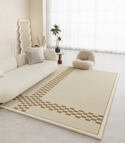 Contemporary Geometric Modern Rugs, Thick Large Modern Rugs for Living Room, Abstract Modern Rugs for Bedroom, Modern Rugs for Dining Room-LargePaintingArt.com