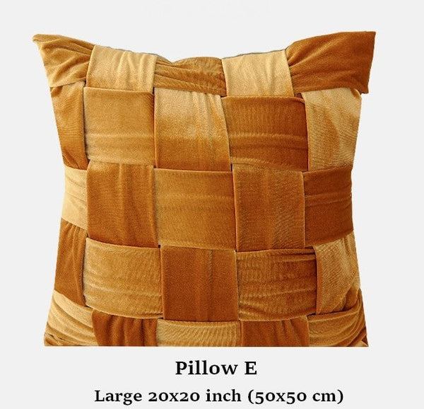 Modern Decorative Pillows for Couch, Decorative Cushion Covers, Decorative Pillow Arrangement Ideas for Interior Design, Unique Decorative Pillows for Bedroom-LargePaintingArt.com