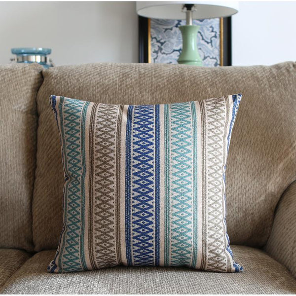 Large Geometric Pattern Throw Pillows, Decorative Pillows for Couch, Decorative Throw Pillow, Sofa Pillows for Living Room-LargePaintingArt.com